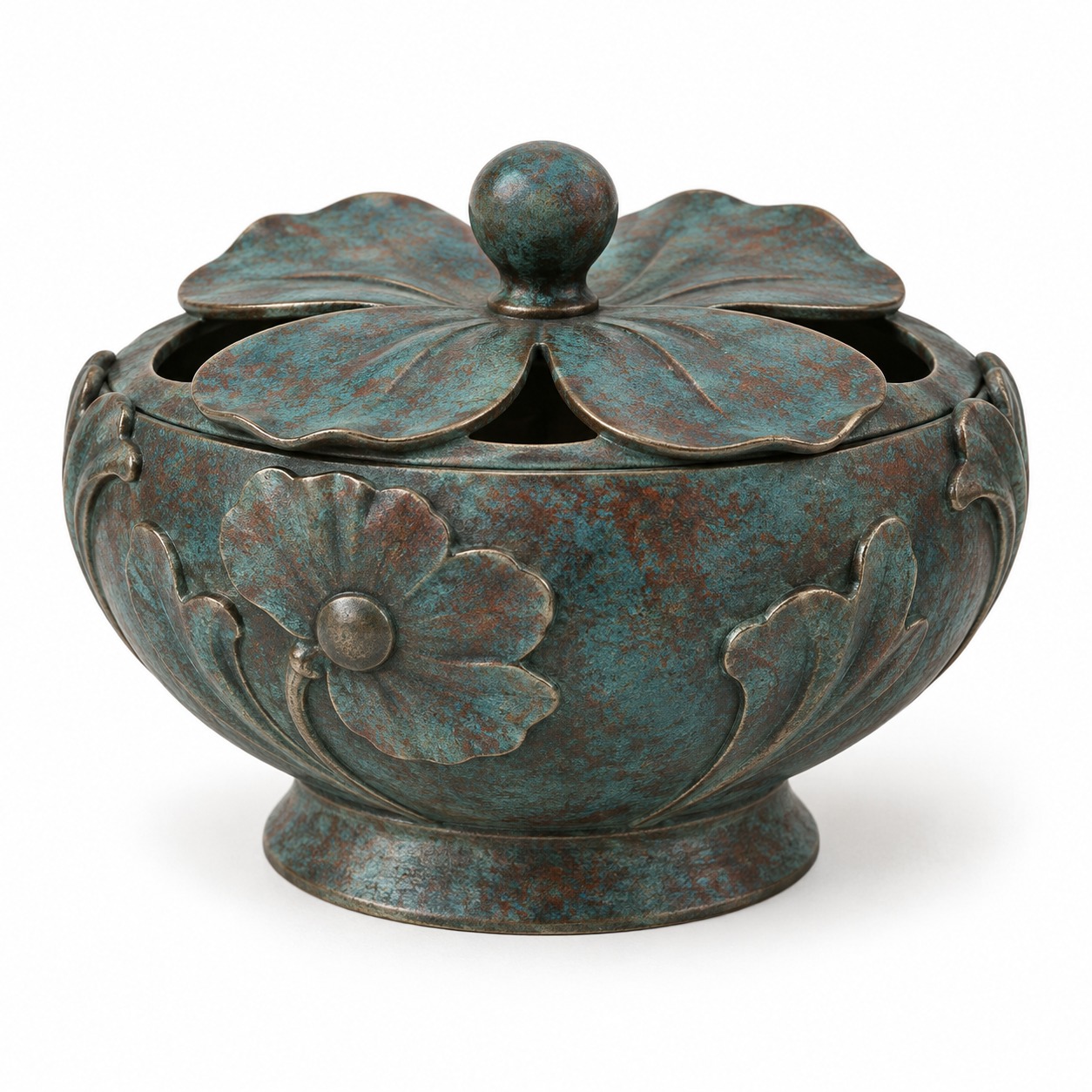 Poppy Covered Incense Cup