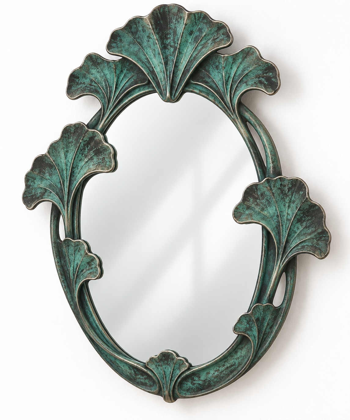 Ginkgo Crest Wall Mirror