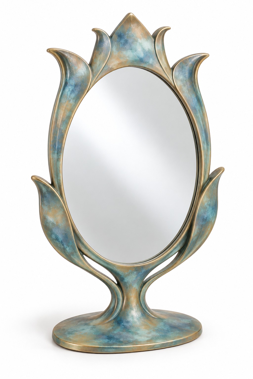 Tulip Crown Table Mirror