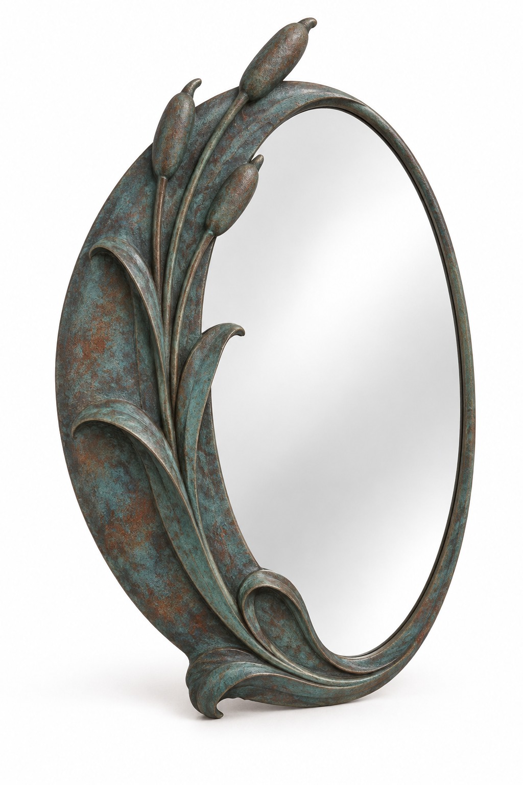 Crescent Reed Wall Mirror