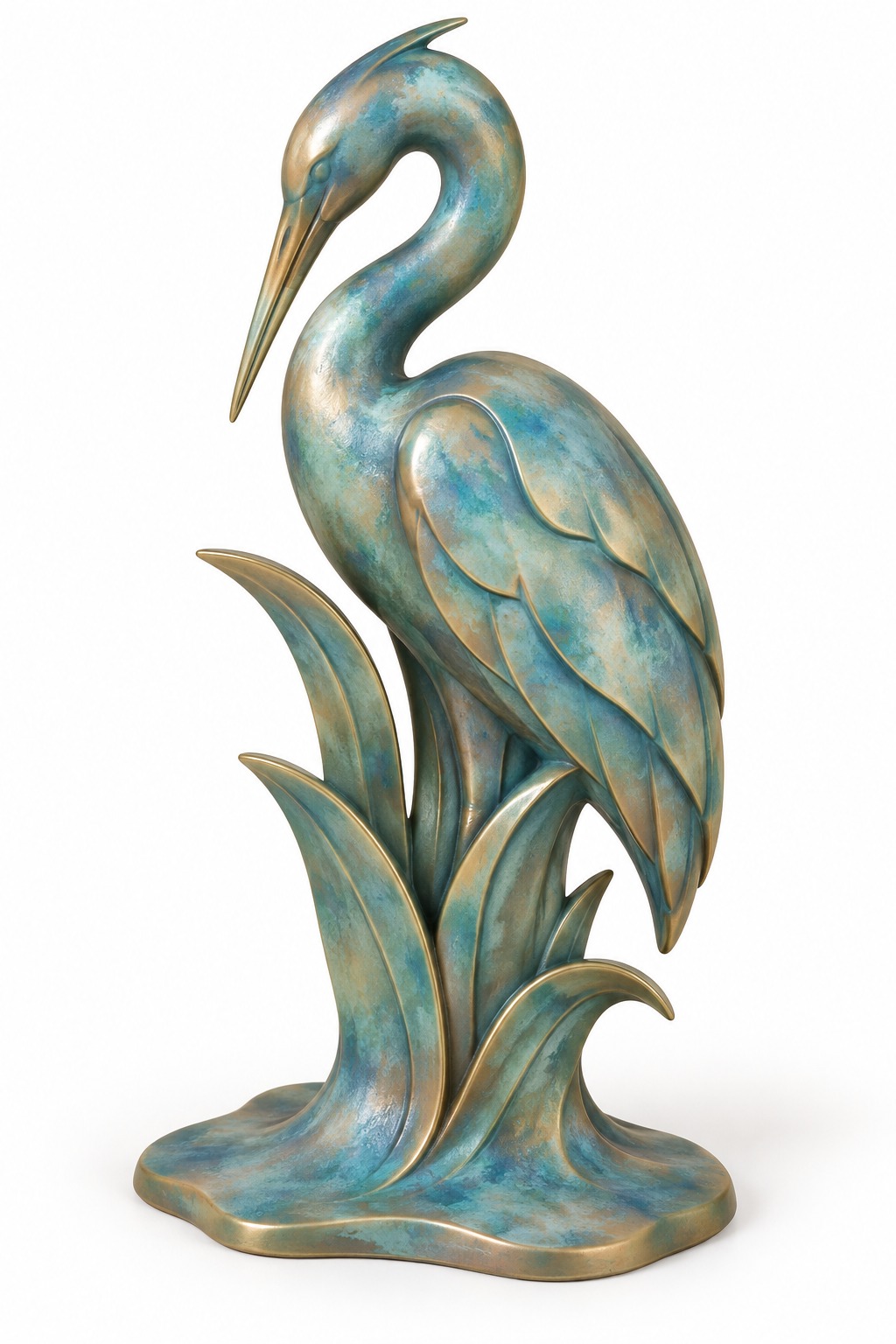 Reed Heron Sculpture