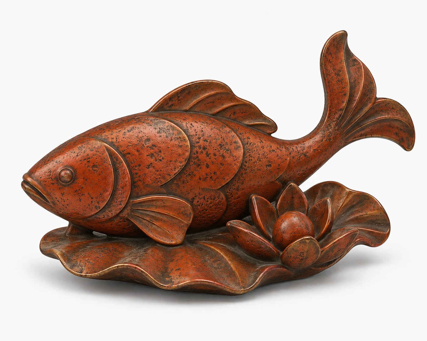 Lily Pond Fish Sculpture