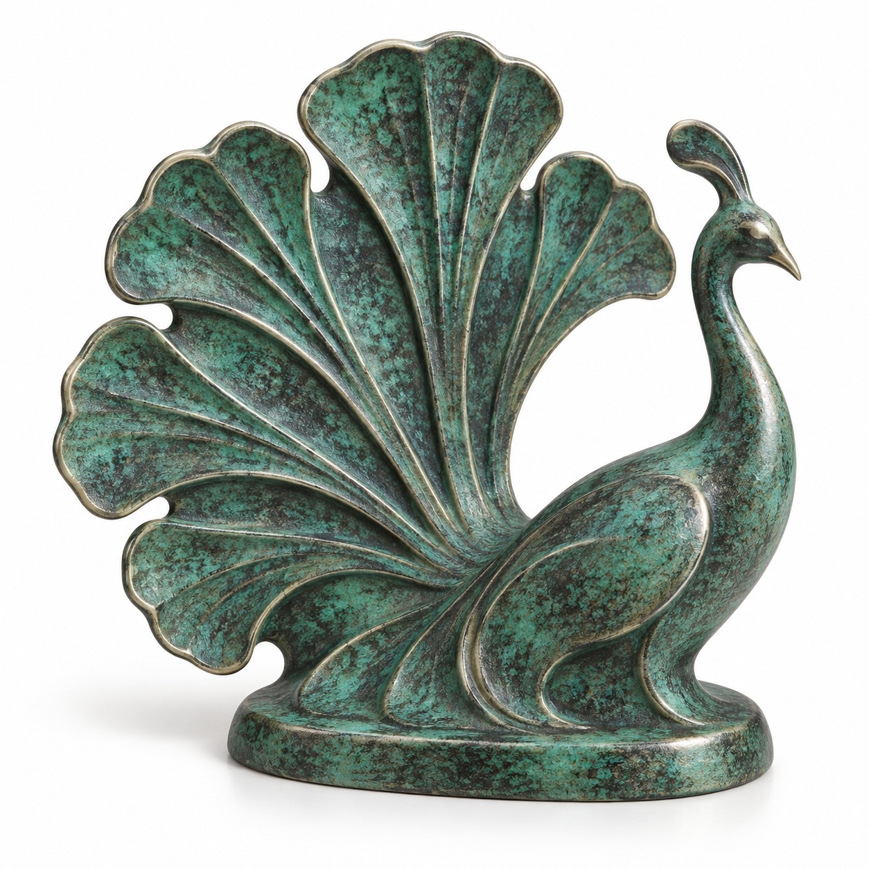 Ginkgo Peacock Sculpture