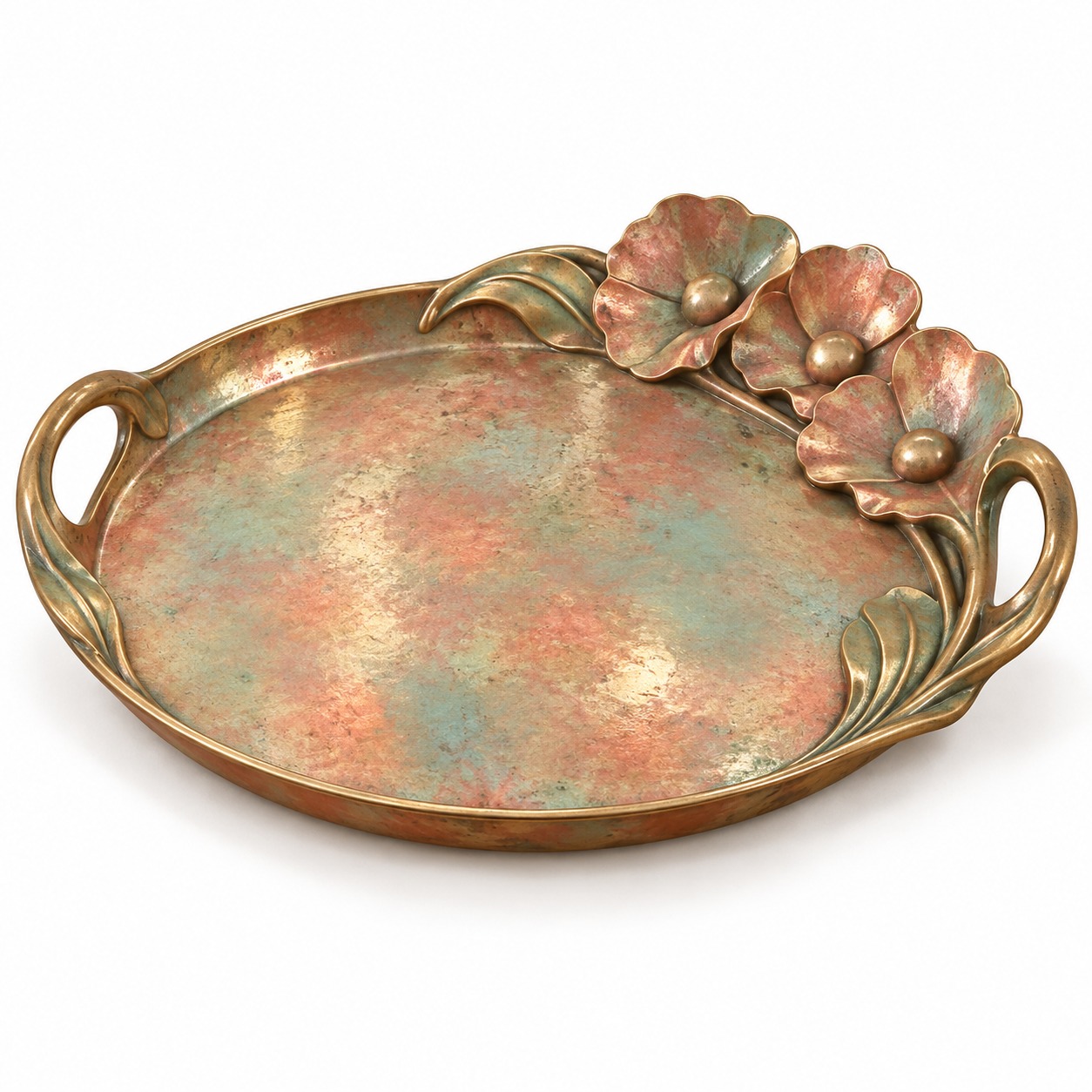 Poppy Medallion Tray