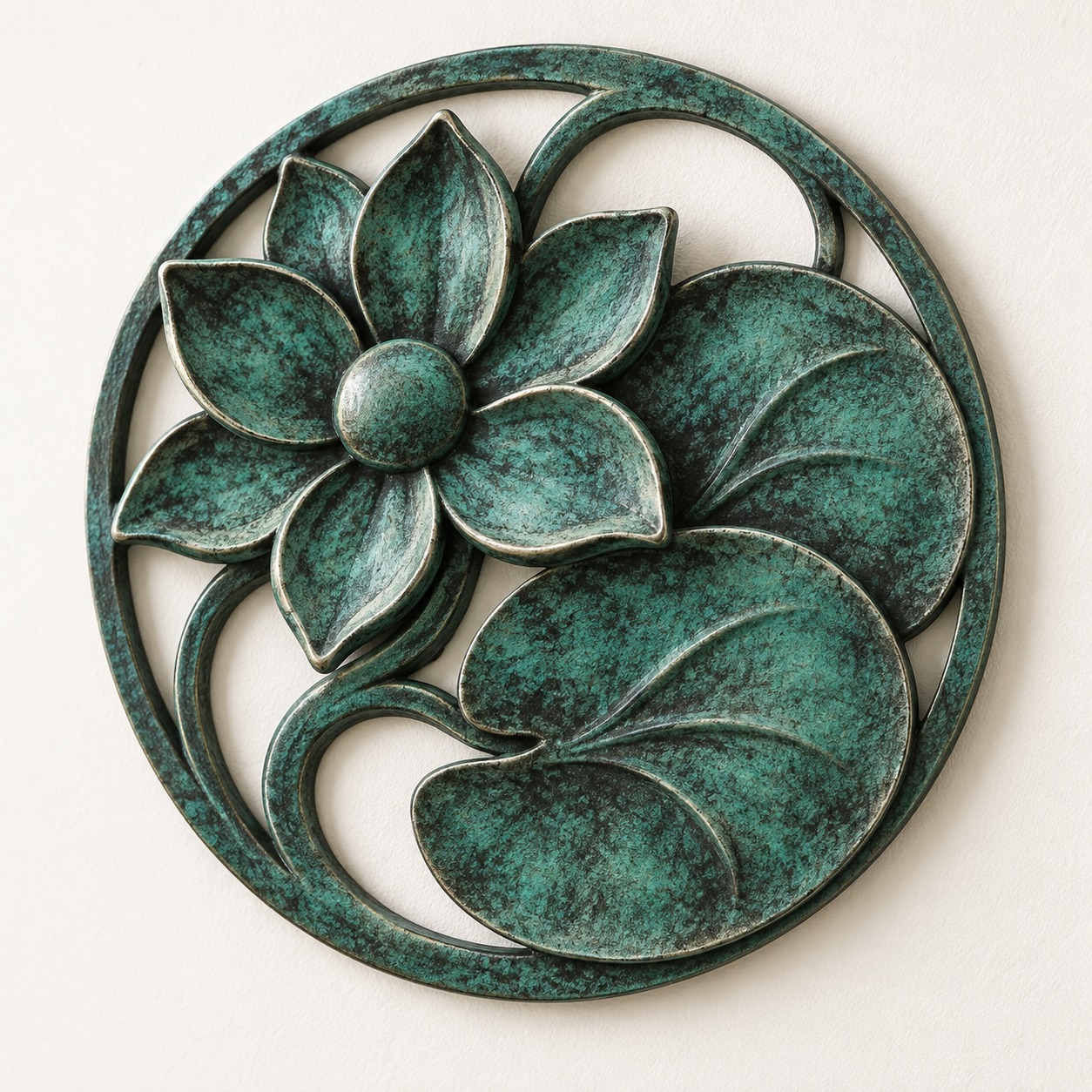 Water Lily Wall Medallion