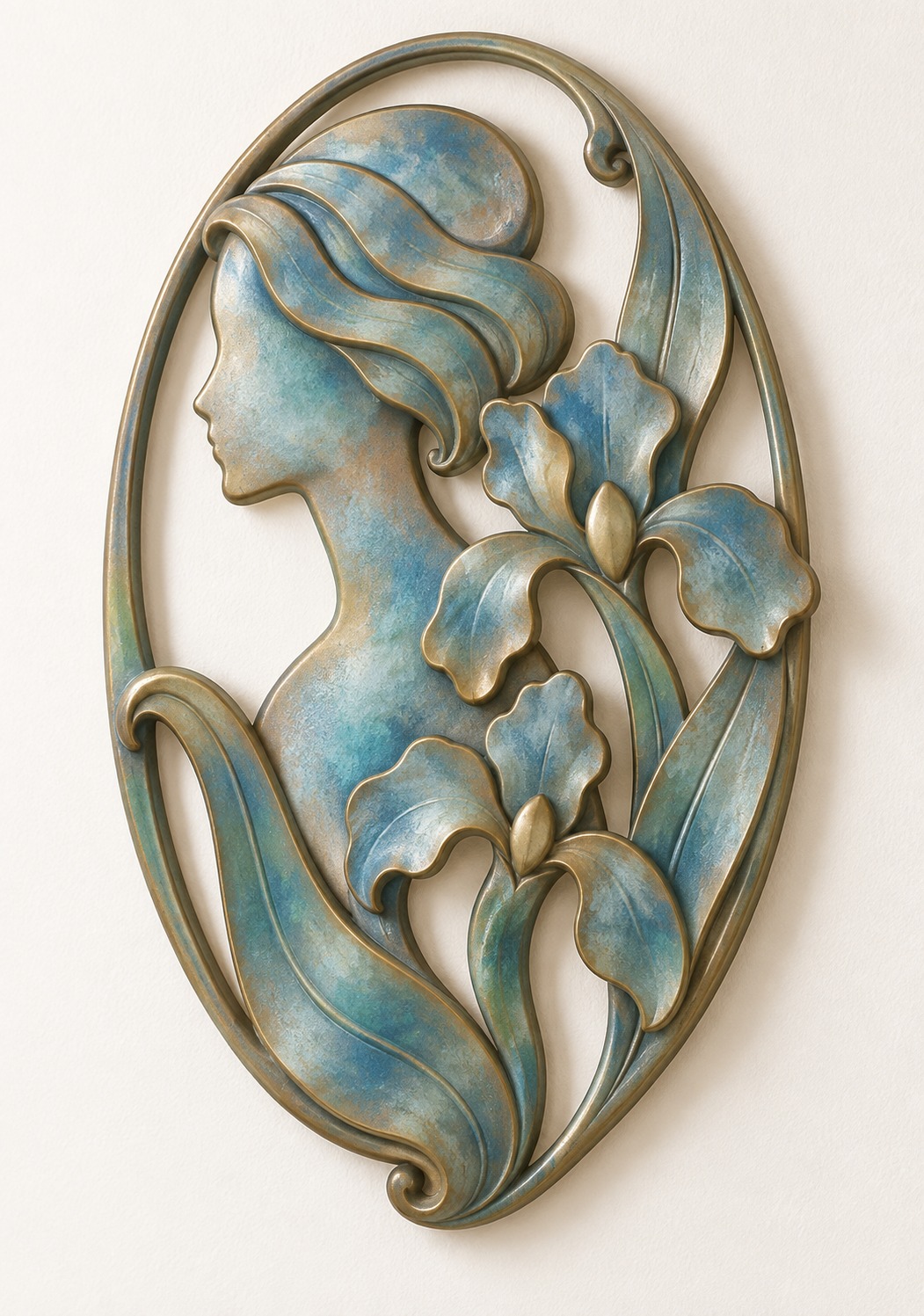Iris Muse Relief Panel