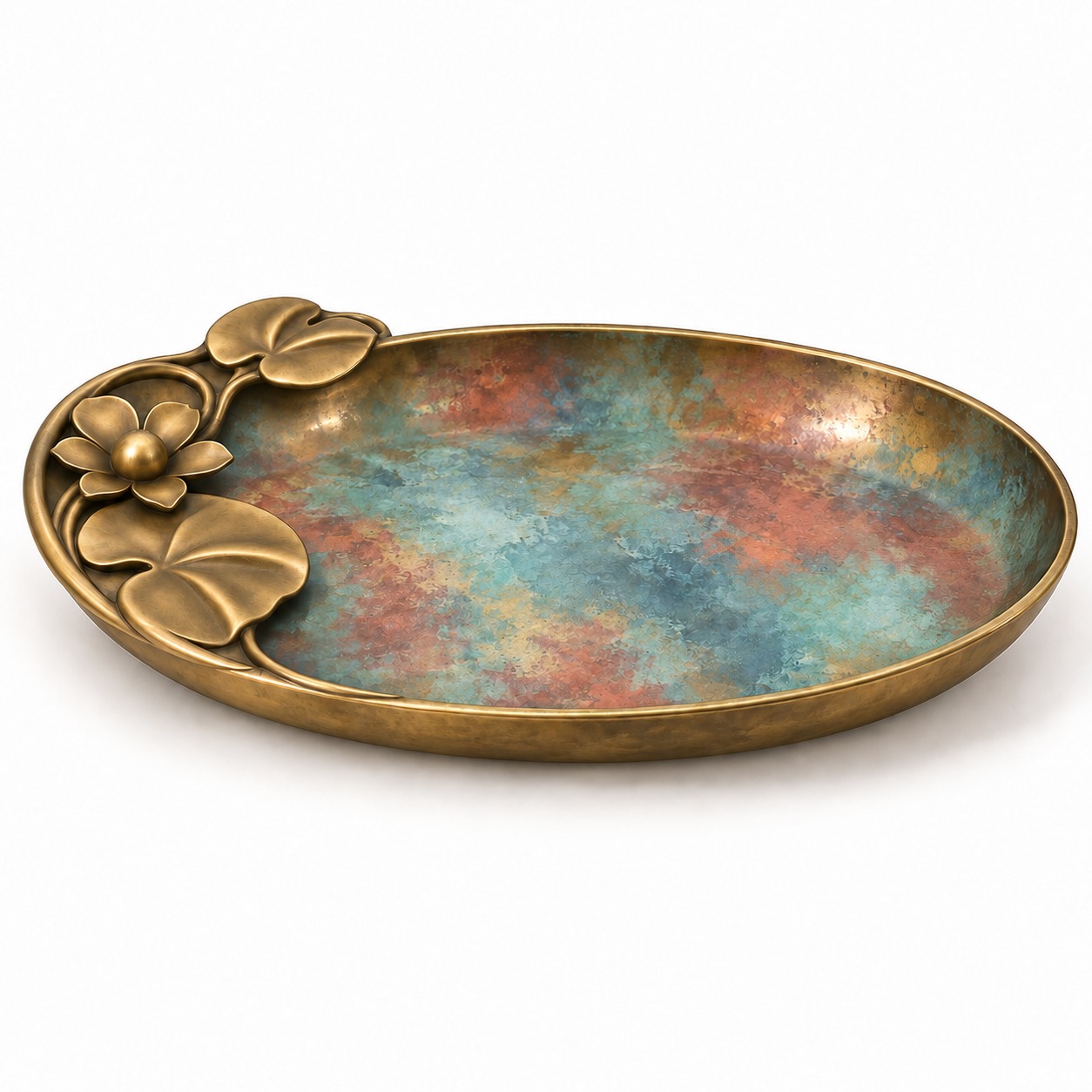 Lily Pond Oval Tray