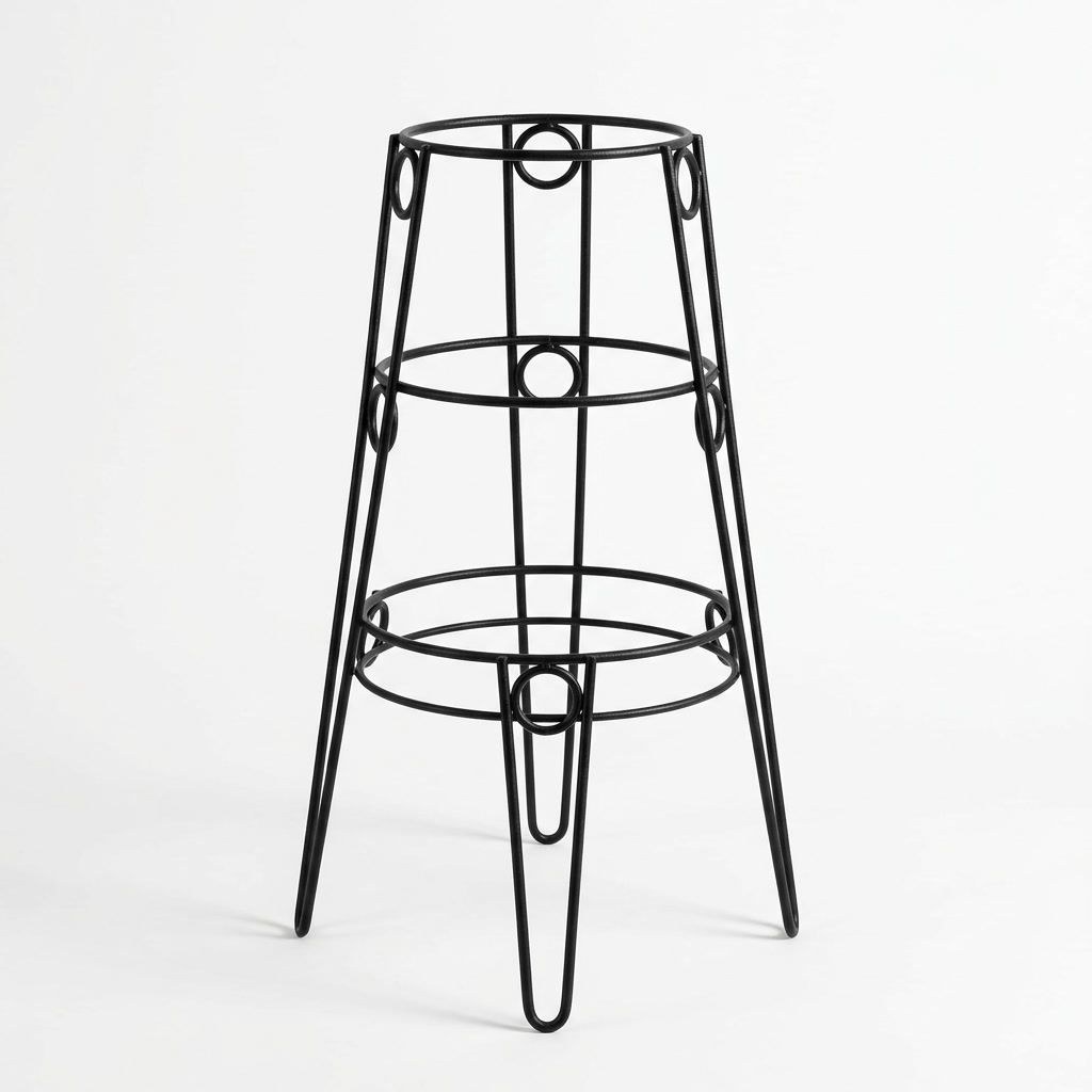 3-Tier Corner Plant Stand — Wire-Form — Powder-coated steel rod, XANVOR, Moradabad