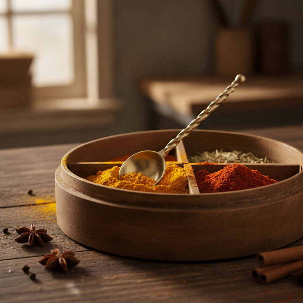 Smooth Sheet Metal Spice Scoop Pair