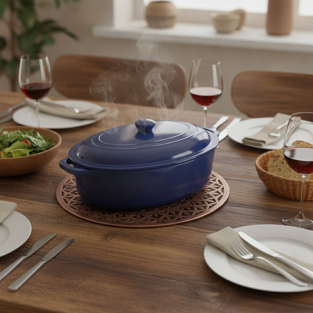 Large Table Hot Serving Trivet — MS sheet · Geometric cut, XANVOR, Moradabad